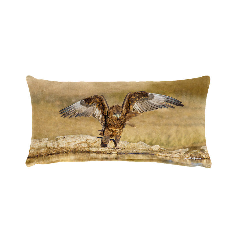 Juvenile Bateleur Eagle Oblong Luxury Scatter by Annette Heymans