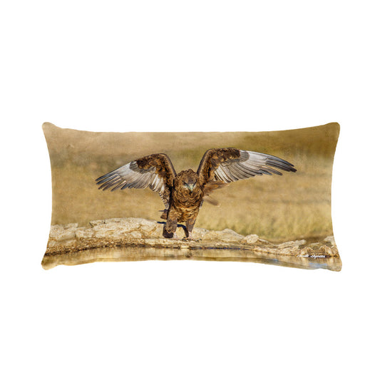 Juvenile Bateleur Eagle Oblong Luxury Scatter by Annette Heymans