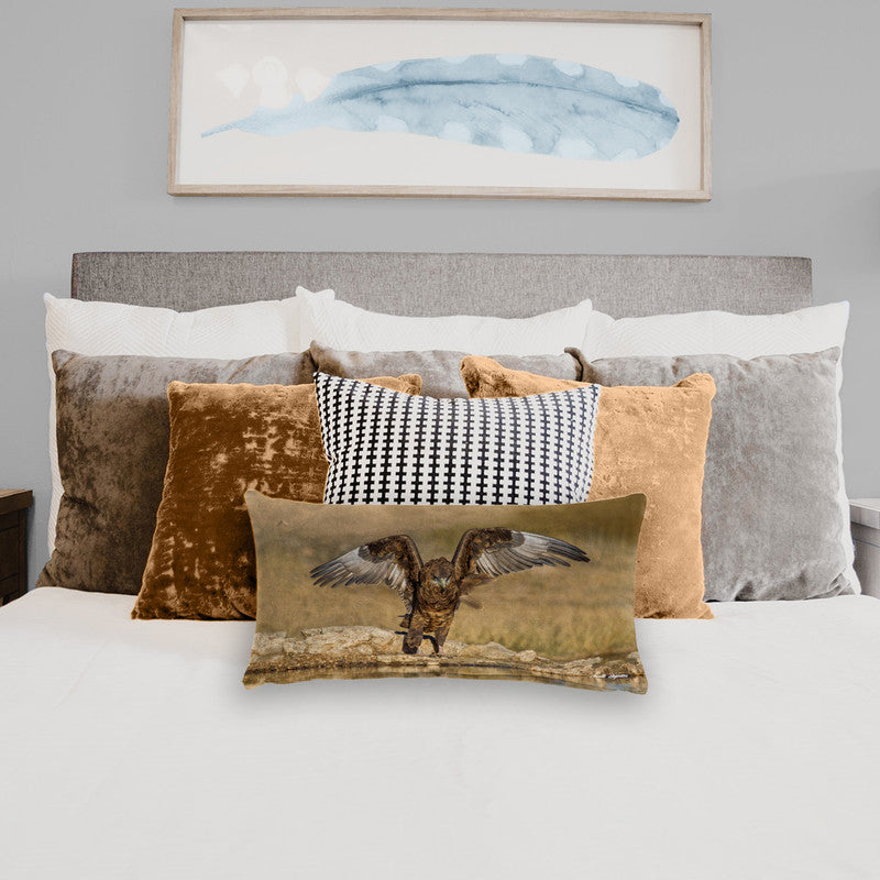 Juvenile Bateleur Eagle Oblong Luxury Scatter by Annette Heymans