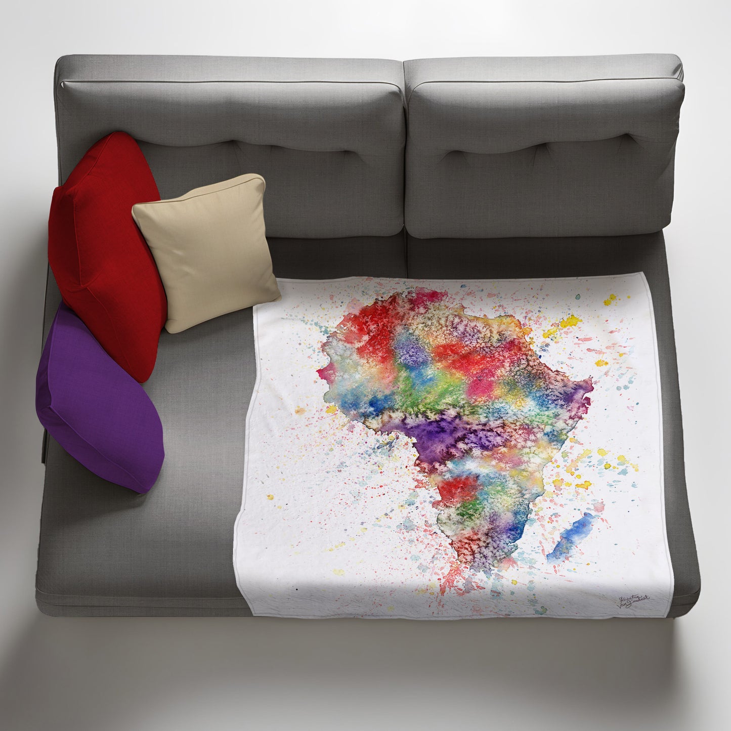 Africa Light Weight Fleece Blanket by Kristin van Lieshout