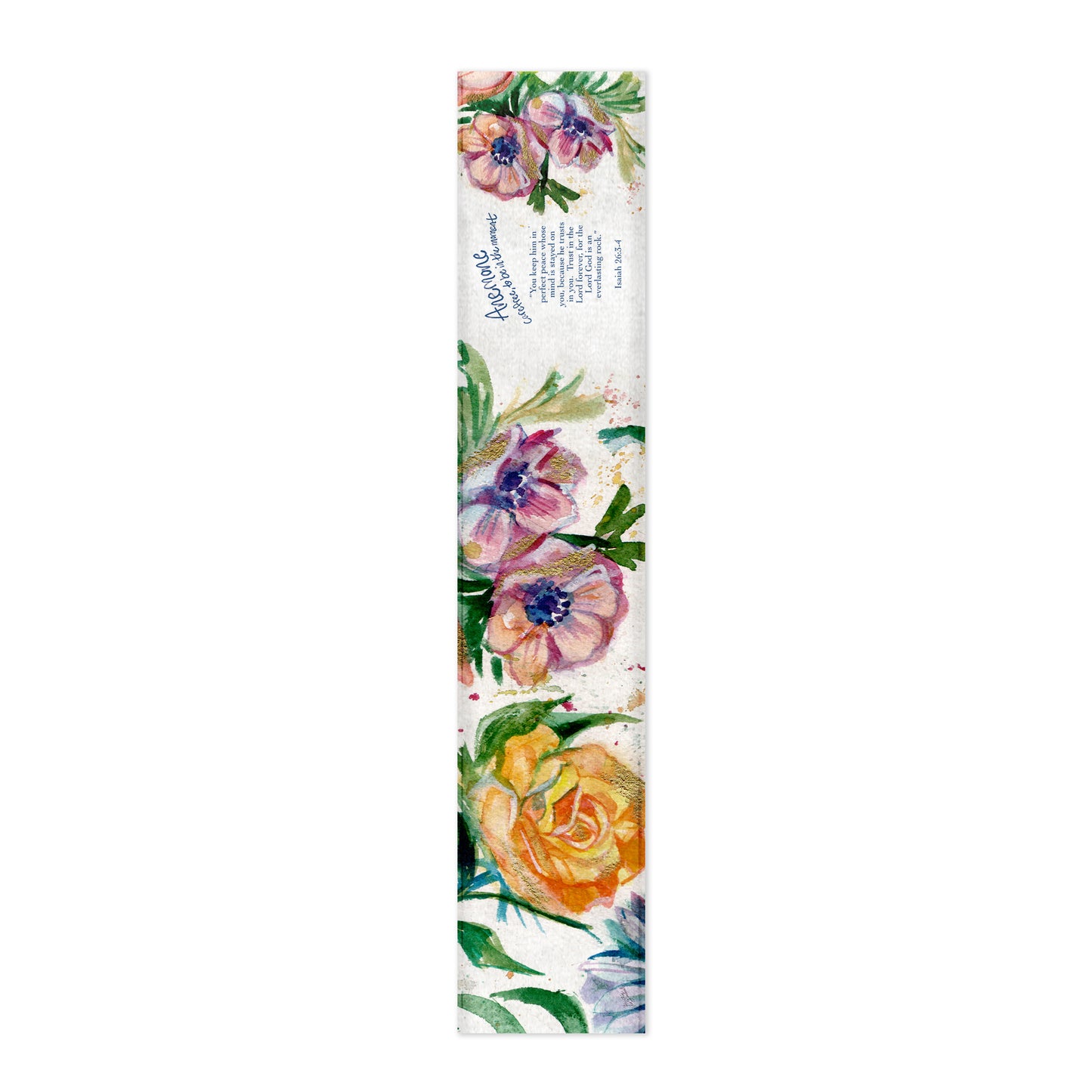 Anemone Messages of Hope By Kristin Van Lieshout Table Runner