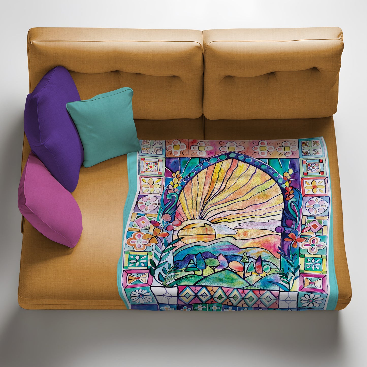 Hallelujah Light Weight Fleece Blanket by Kristin van Lieshout