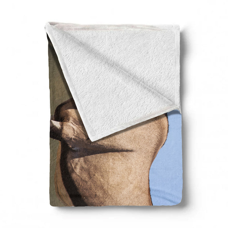 Kgalagadi Gemsbok Light Weight Fleece Blanket by Fanie Heymans