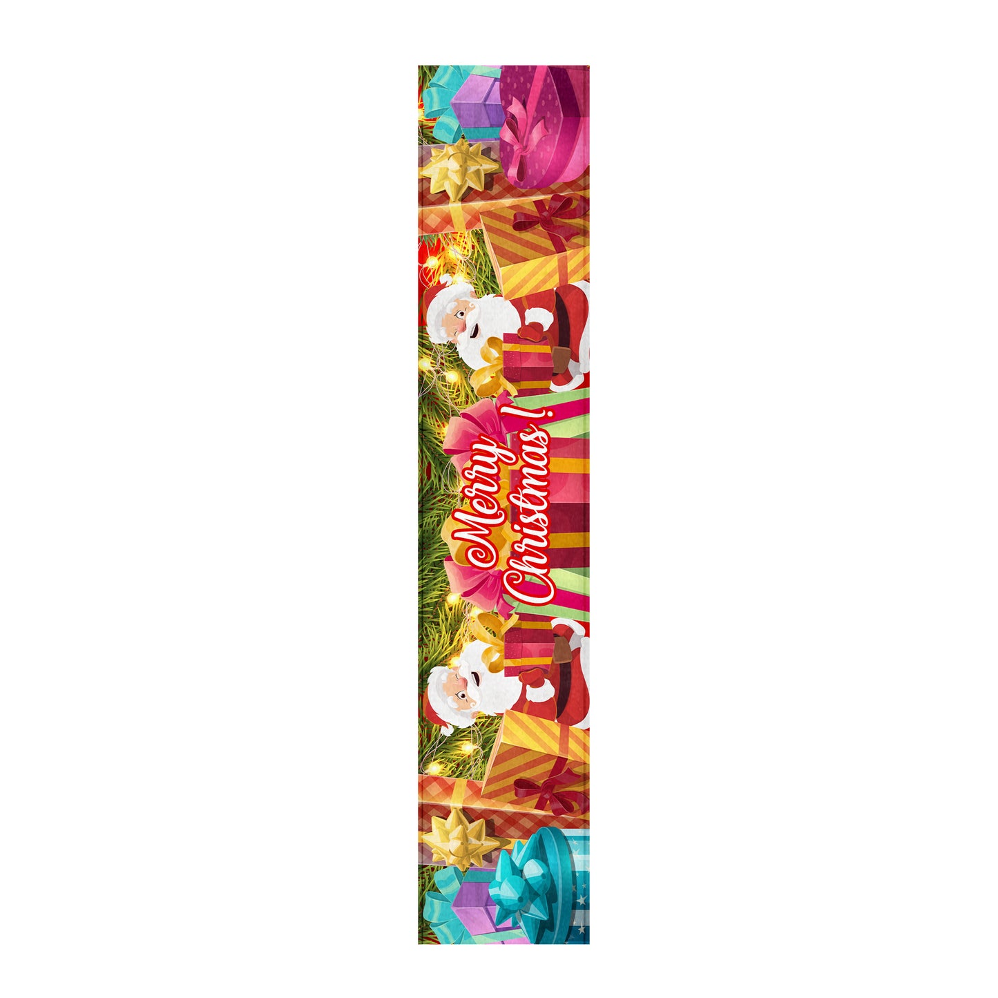Kids Merry Christmas Table Runner