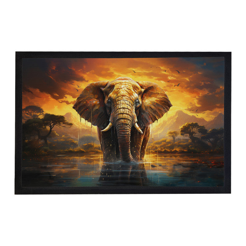 King Elephant Door Mat