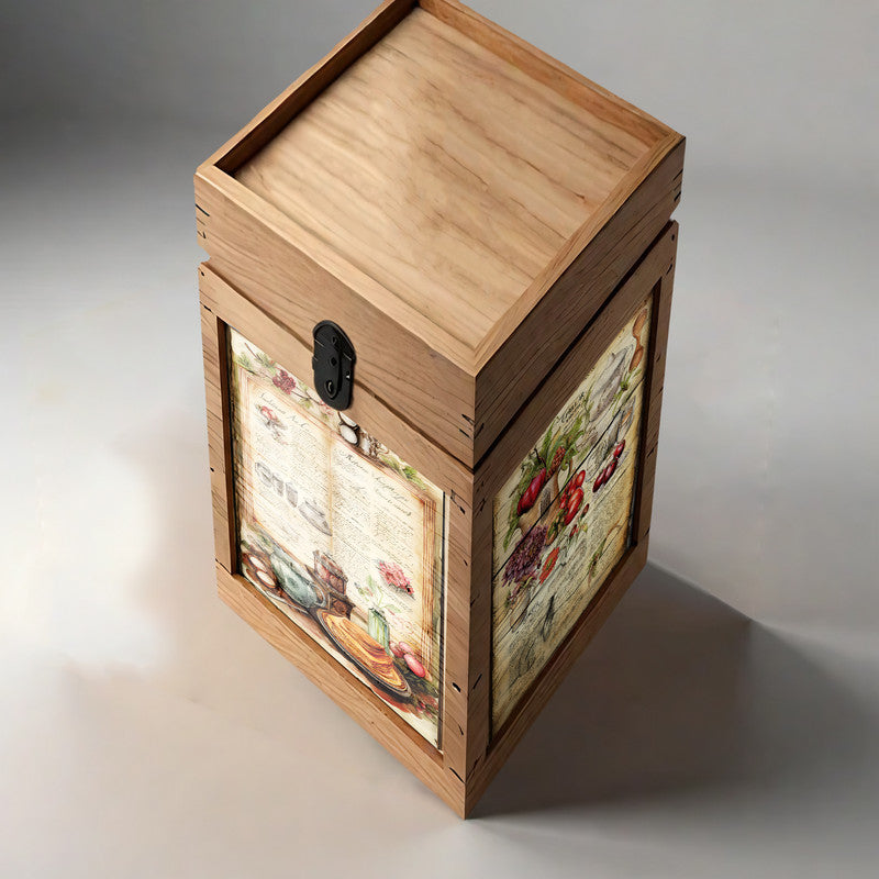 Kitchen Cook Book Decoupage A3