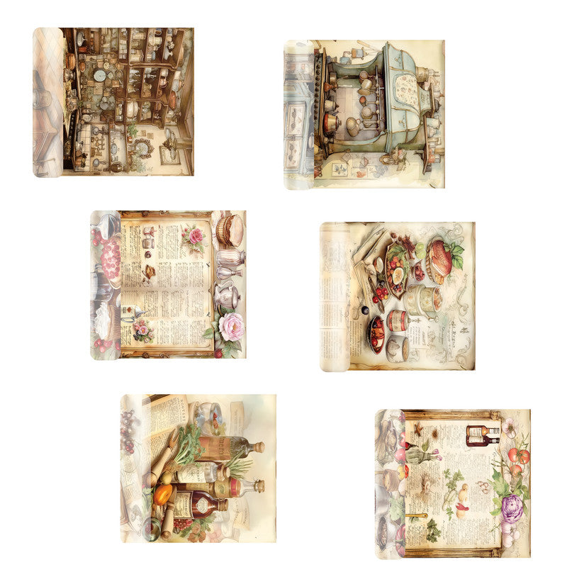 Kitchen Kook Book Decoupage A5 & A4