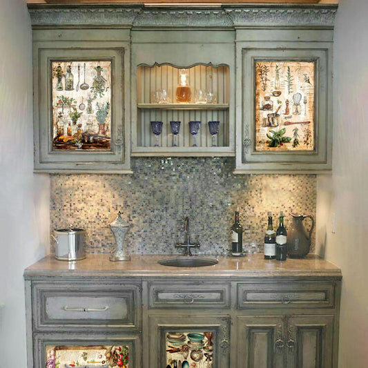 Kitchen Stations Decoupage A3