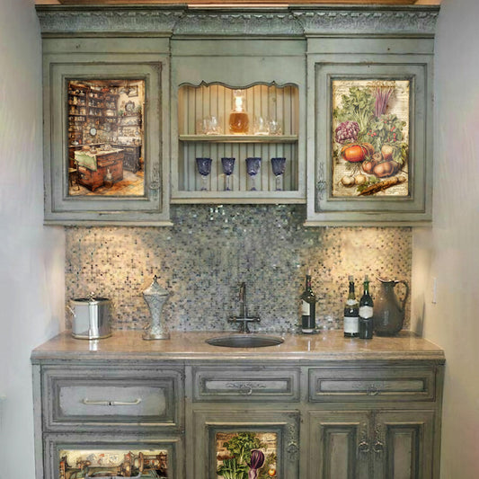 Kitchen Vegetables Decoupage A3