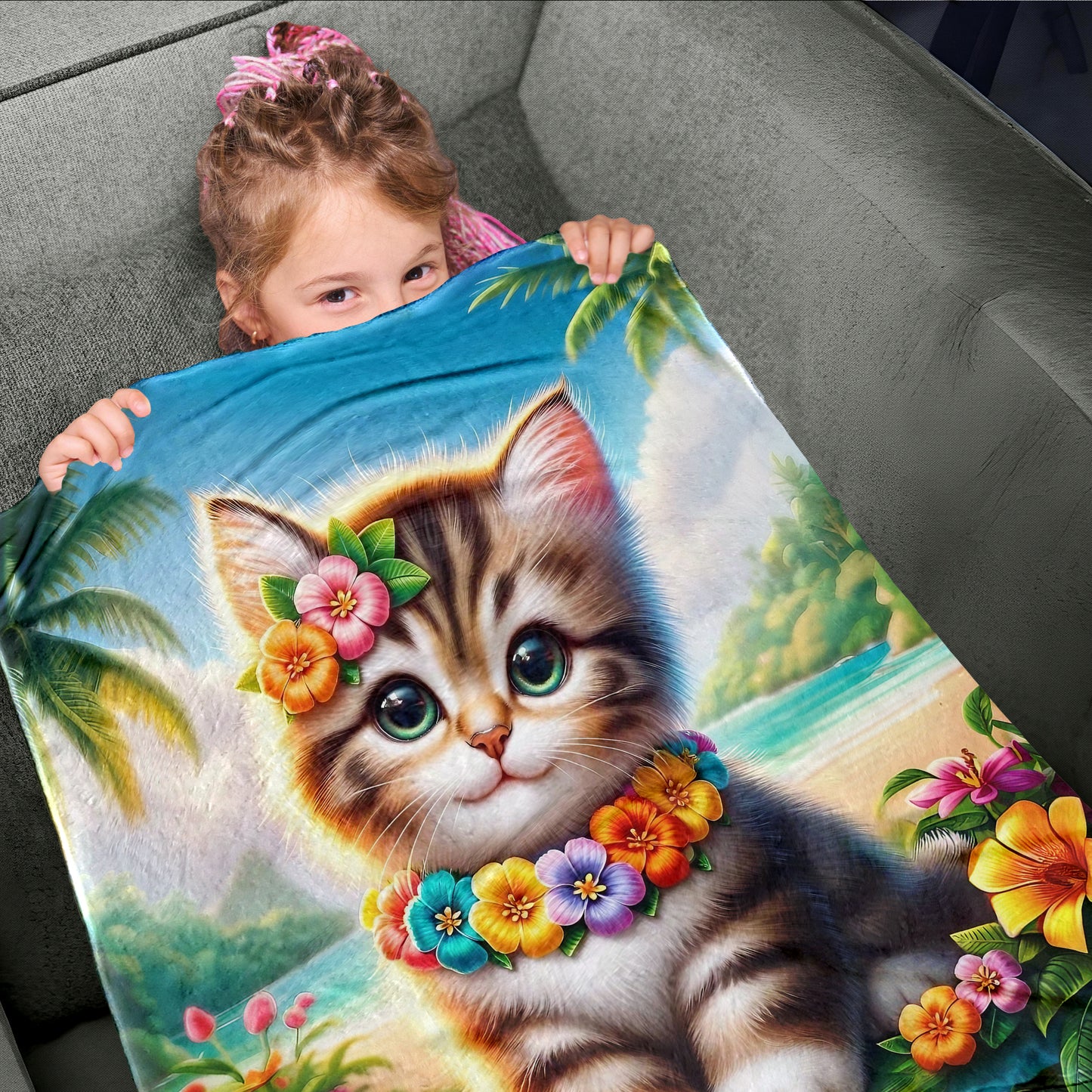 Kitty Cat Toddler Fleece Blanket