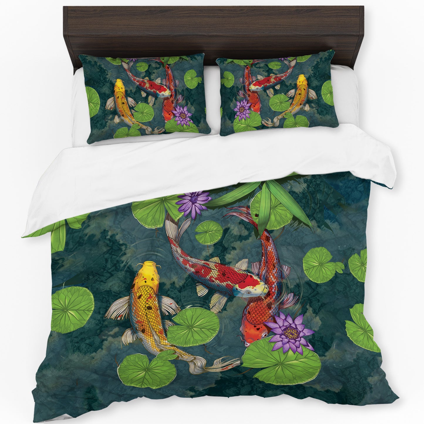 Koi Fish Duvet Cover Set By Vincent Hie
