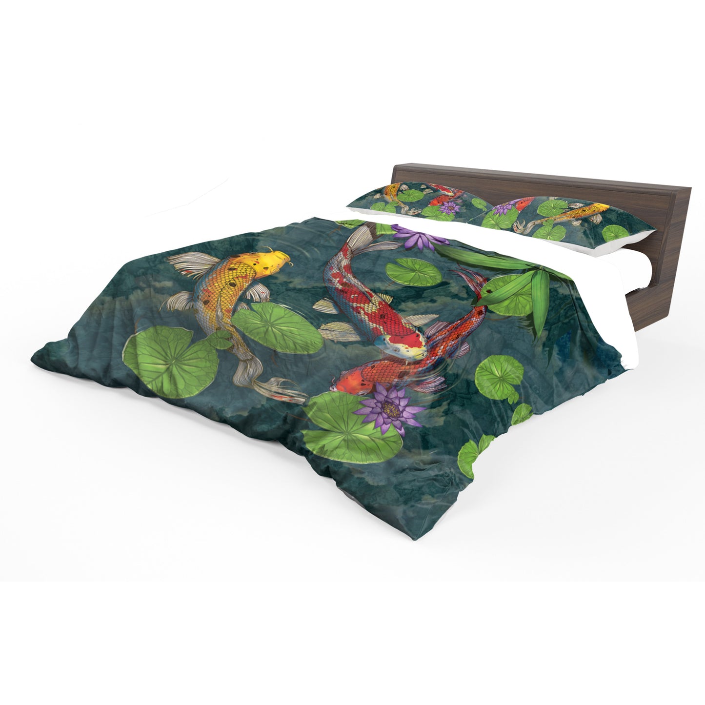 Koi Fish Duvet Cover Set By Vincent Hie