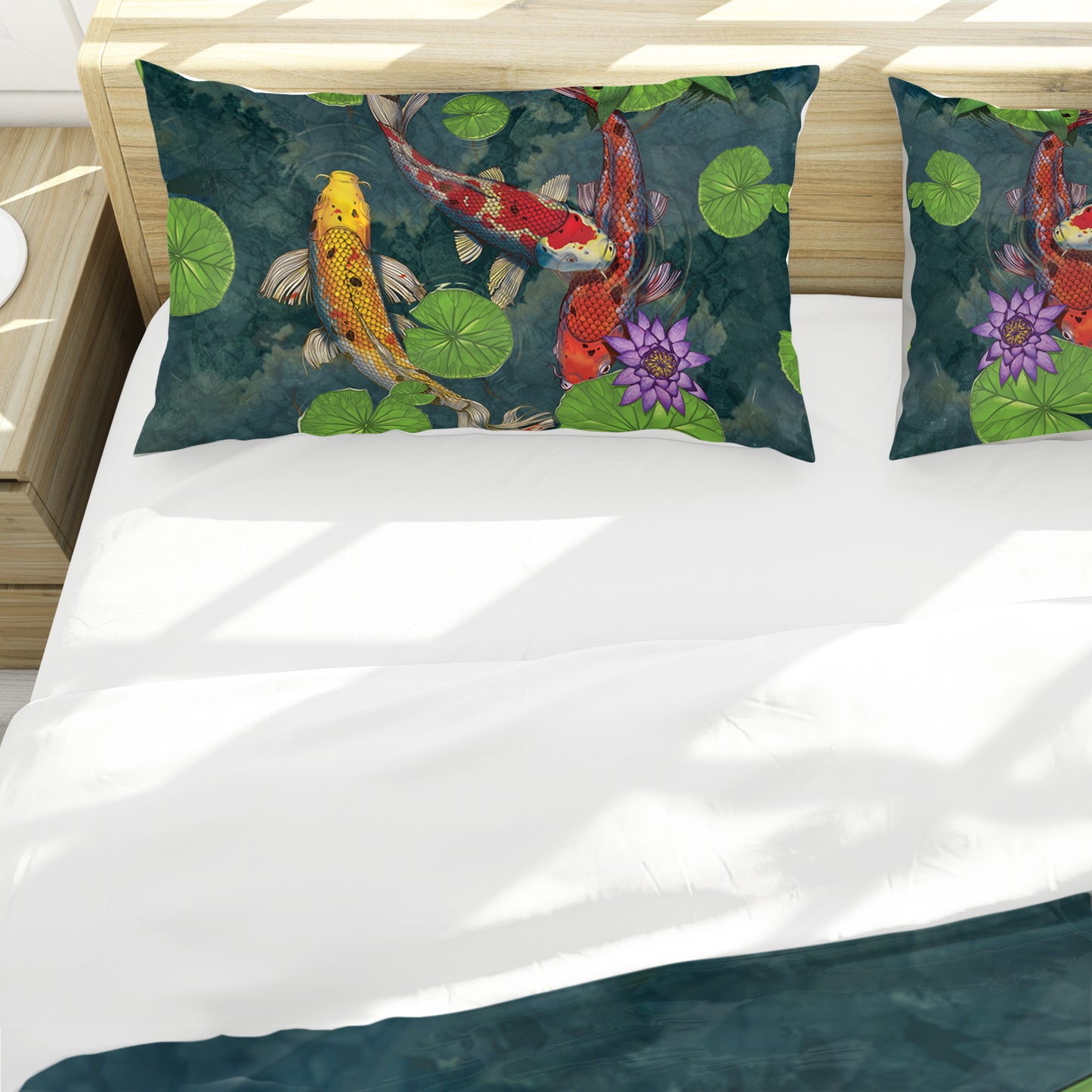 Koi Fish Duvet Cover Set By Vincent Hie
