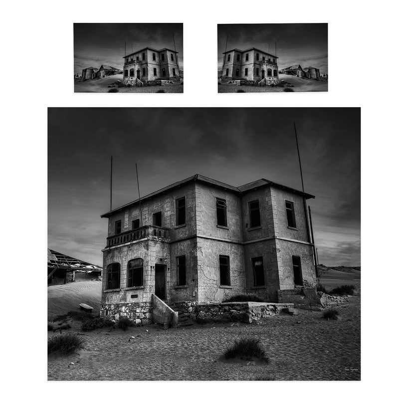 Kolmanskop Black White By Fanie Heymans Duvet Cover Set