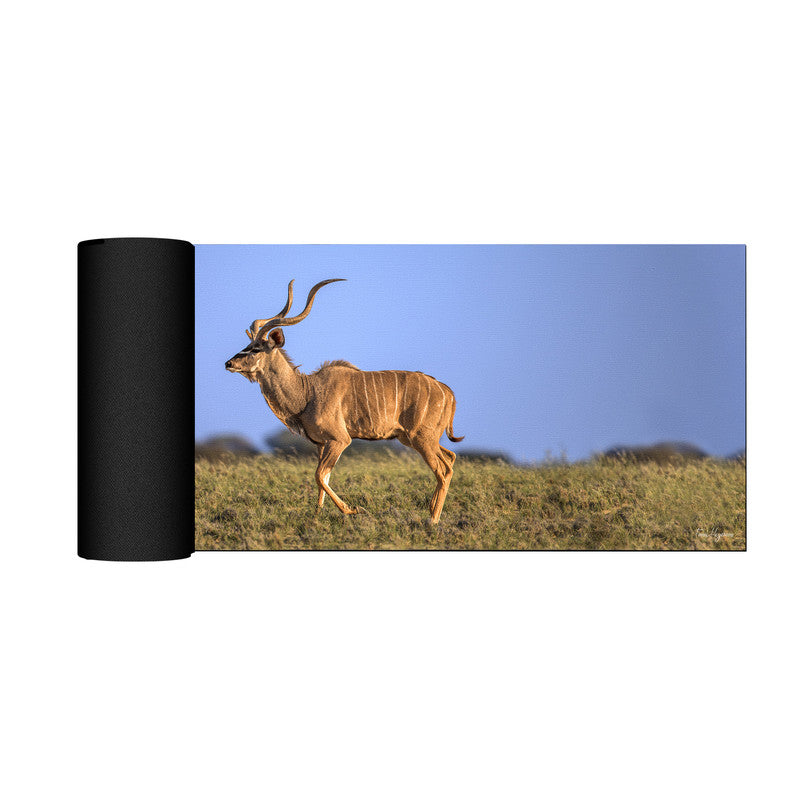 Kudu Bull Kalahari Desk Pad by Fanie Heymans