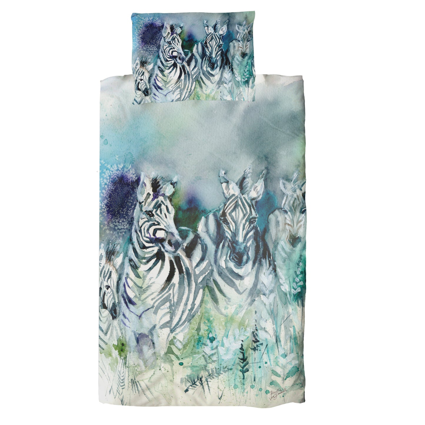Zebra's By Kristin Van Lieshout Cot Duvet Set