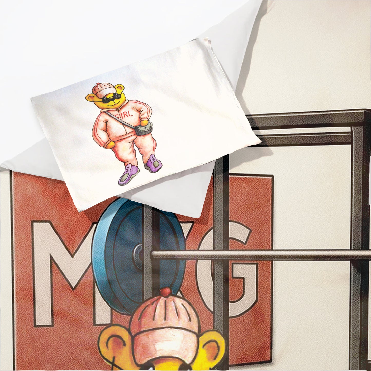 Laala Goes To The Gym Cot Set by Wikus Hattingh