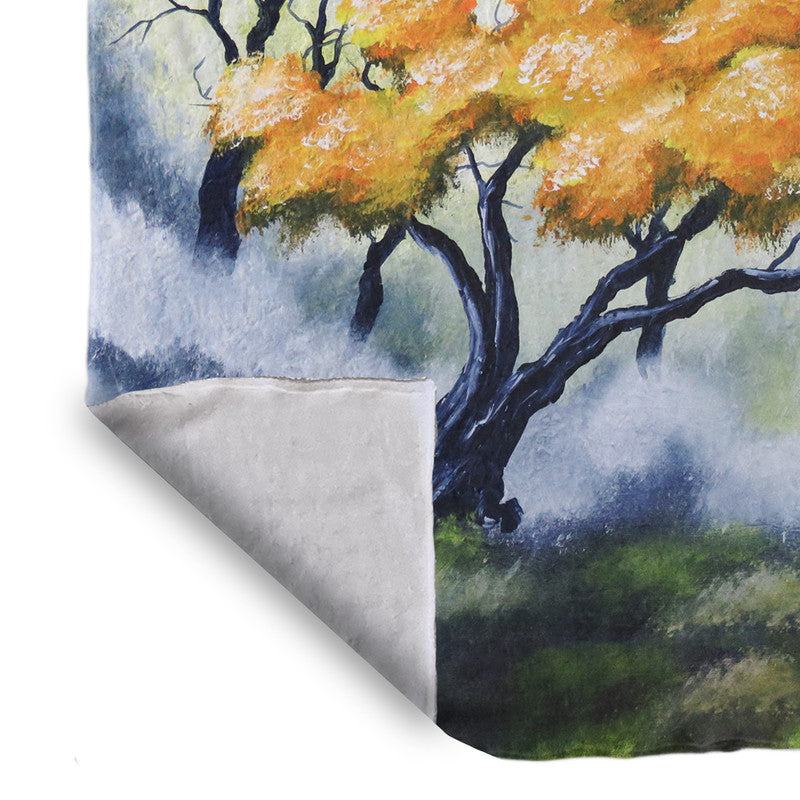 Laat herfs Light weight fleece blanket By Wikus Hattingh
