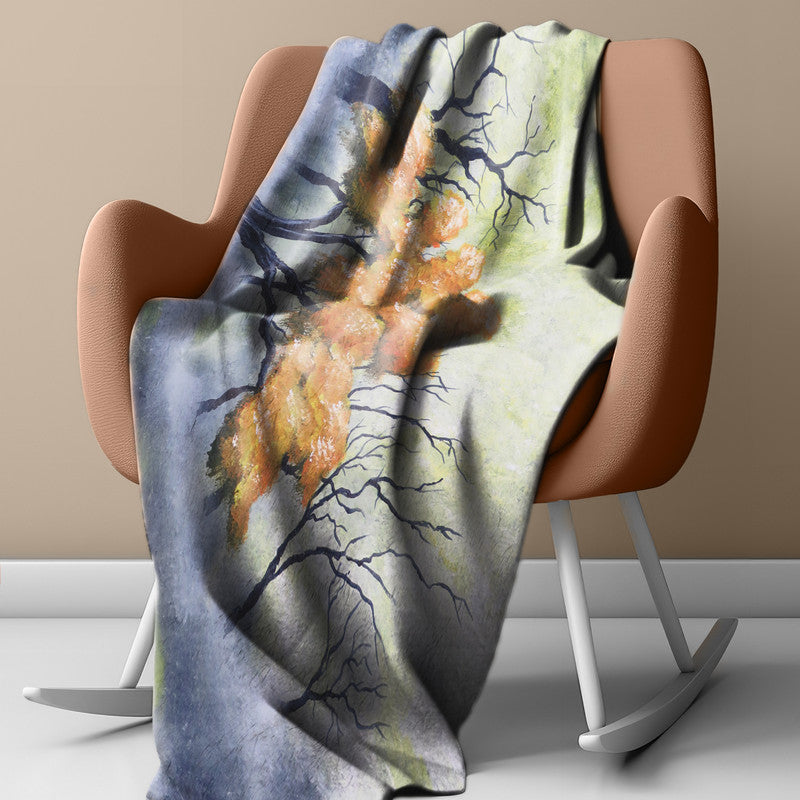 Laat herfs Light weight fleece blanket By Wikus Hattingh