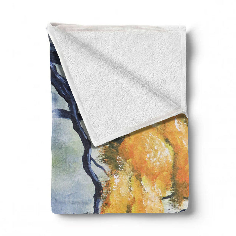 Laat herfs Light weight fleece blanket By Wikus Hattingh