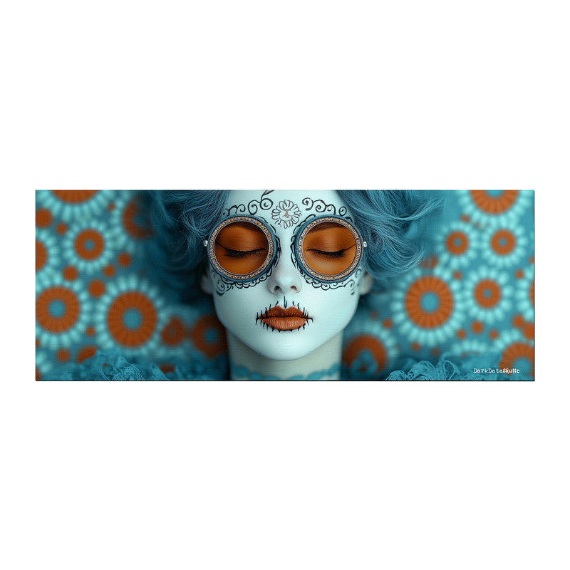 Lady in Blue Large Desk Pad by Wikus Schalkwyk