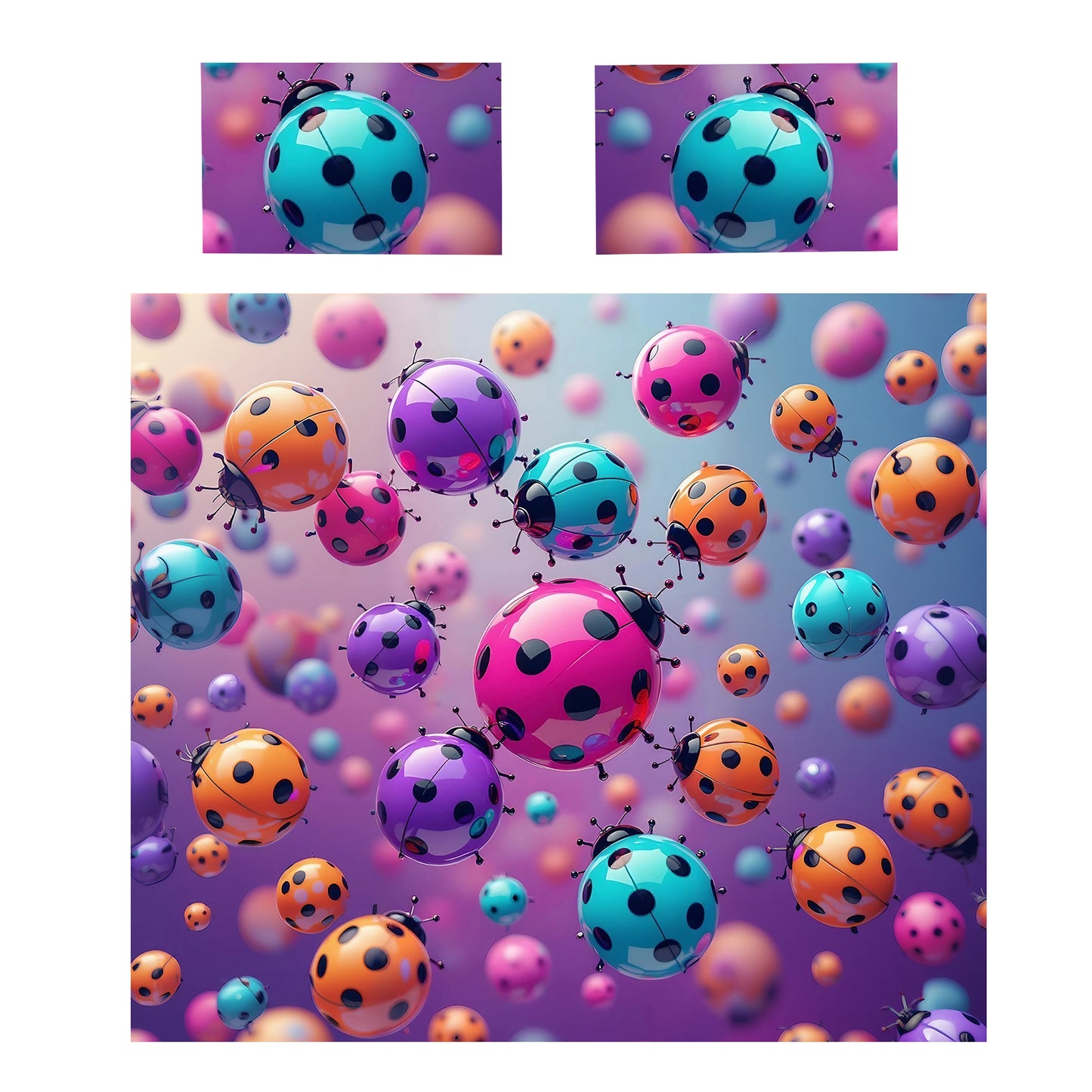 Ladybug Dress Up Duvet Cover Set