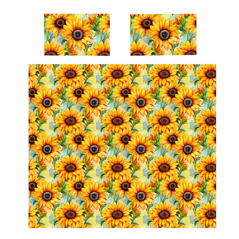 Large Sunflowers Duvet Cover Set