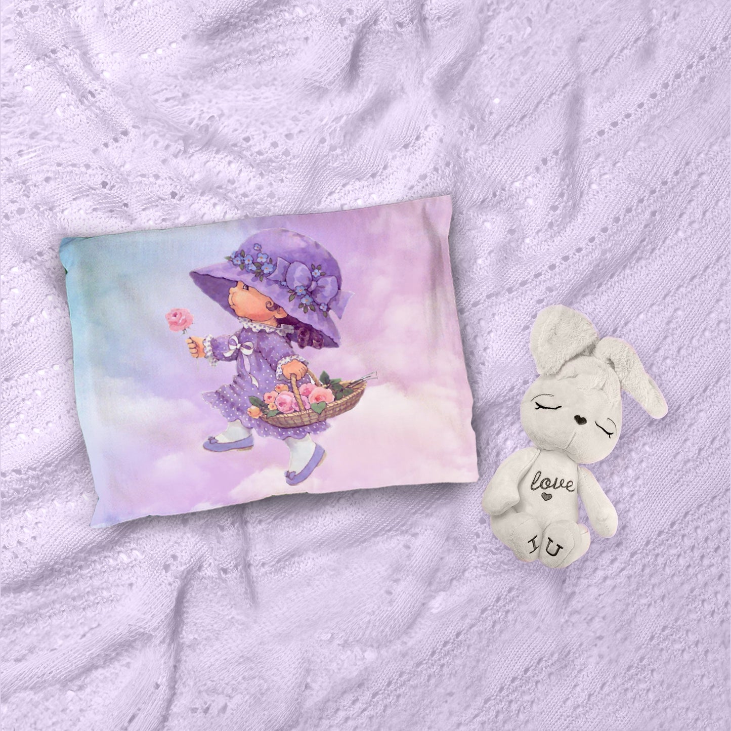 Lavender Girl Cot Duvet Set