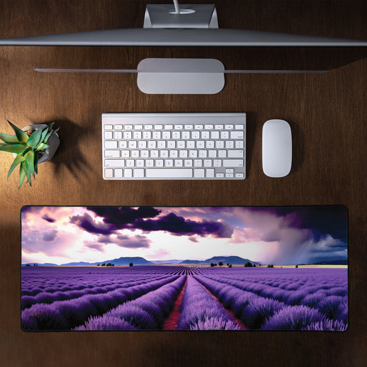 Lavender Field Large Desk Pad