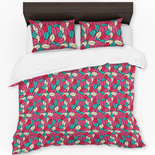 Leaf Light Blush Duvet Cover Set