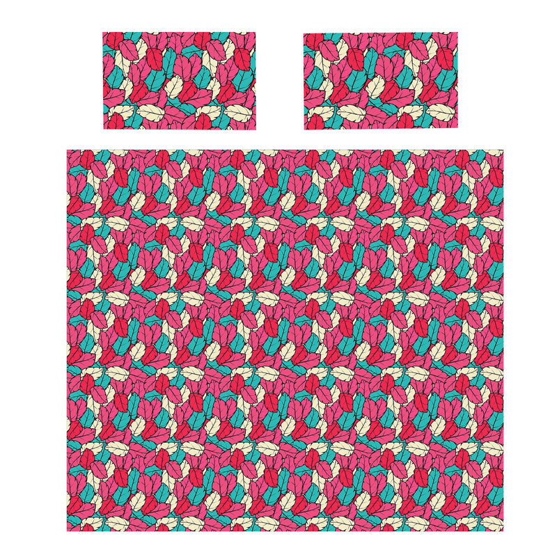 Leaf Light Blush Duvet Cover Set