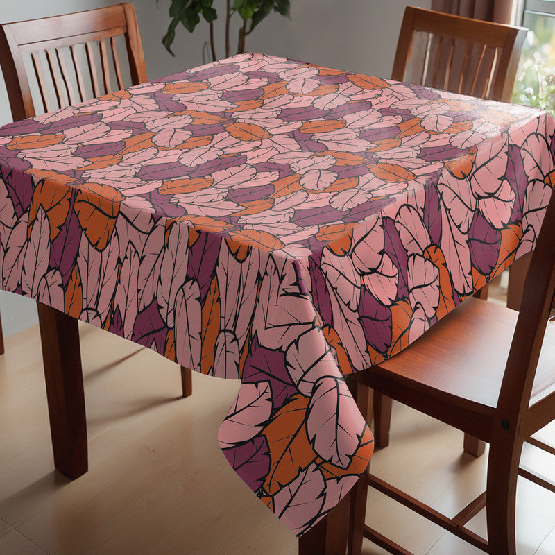 Leafscape Pink Square Tablecloth