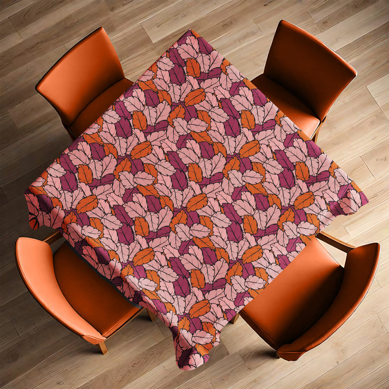Leafscape Pink Square Tablecloth