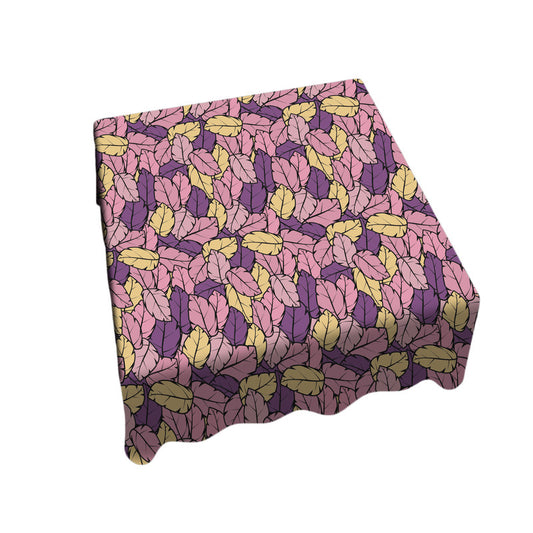 Leafscape Purple Bloom Square Tablecloth