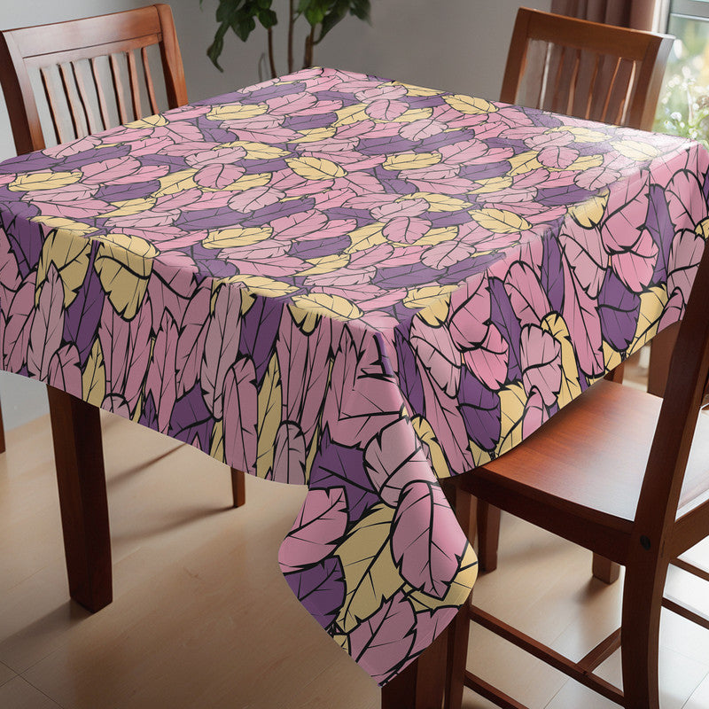 Leafscape Purple Bloom Square Tablecloth
