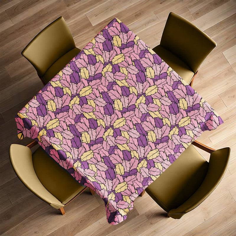 Leafscape Purple Bloom Square Tablecloth