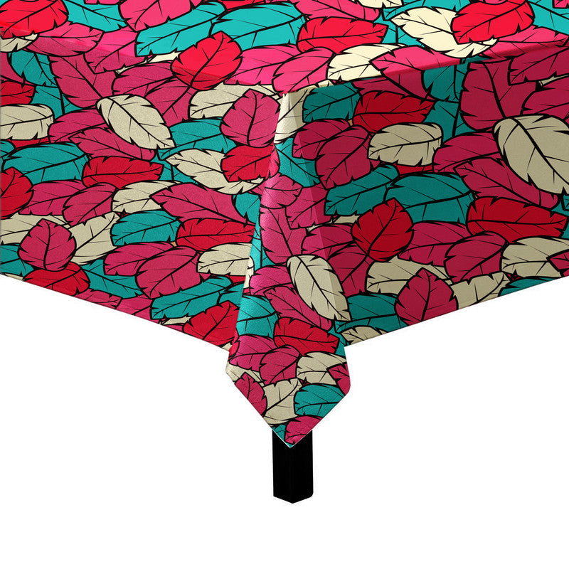Leafscape Red Bloom Square Tablecloth