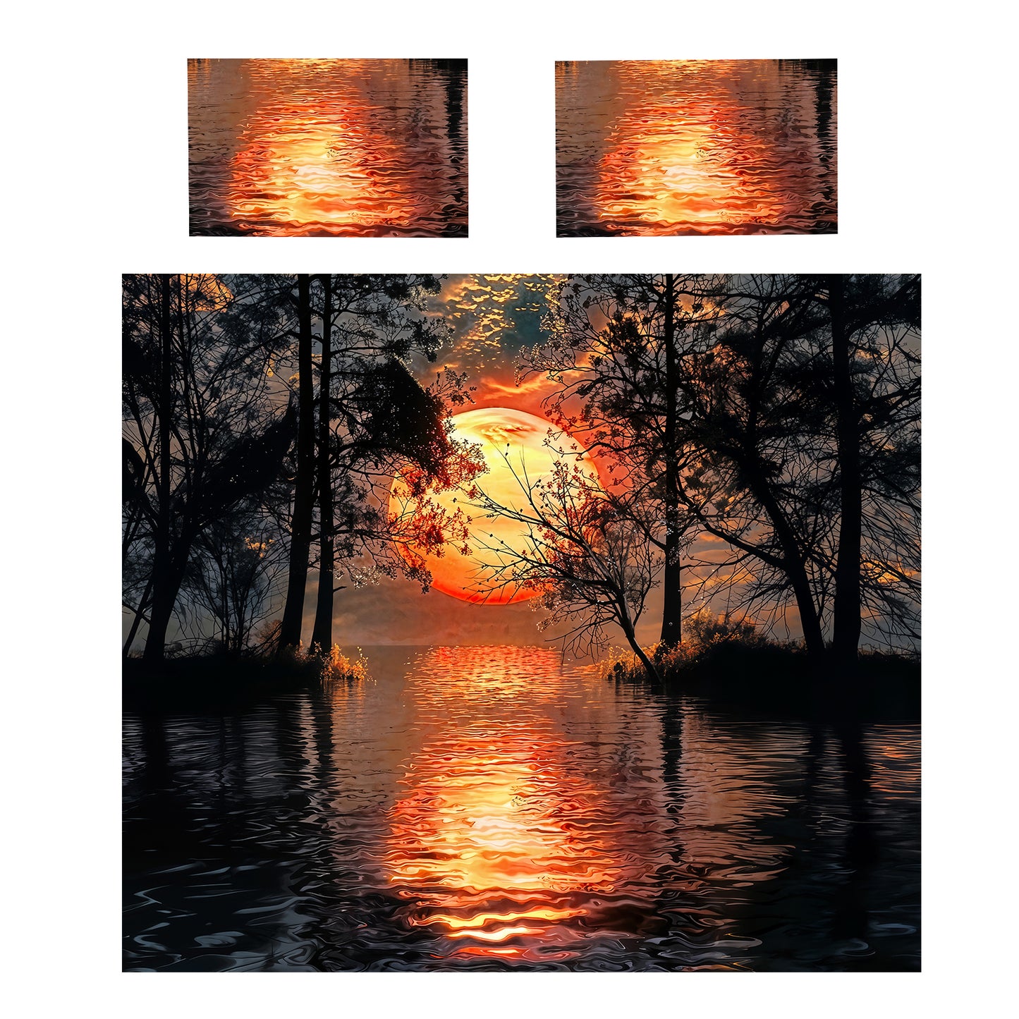 Leafshadow Moonlight Duvet Cover Set