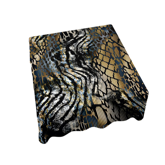 Leather Collage Square Tablecloth