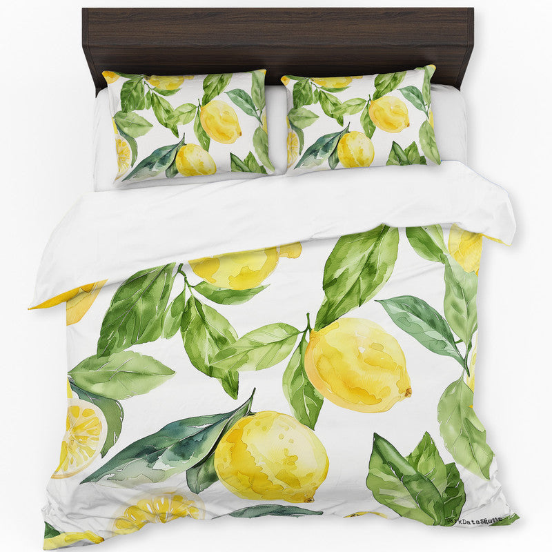Lemons Duvet Cover Set by Wikus Schalkwyk