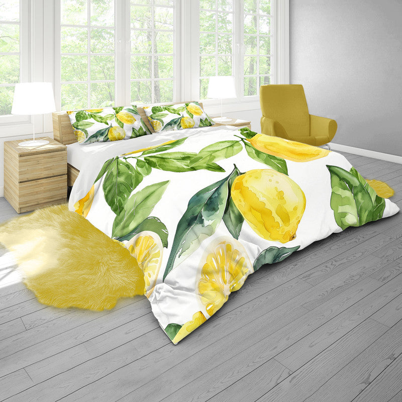 Lemons Duvet Cover Set by Wikus Schalkwyk