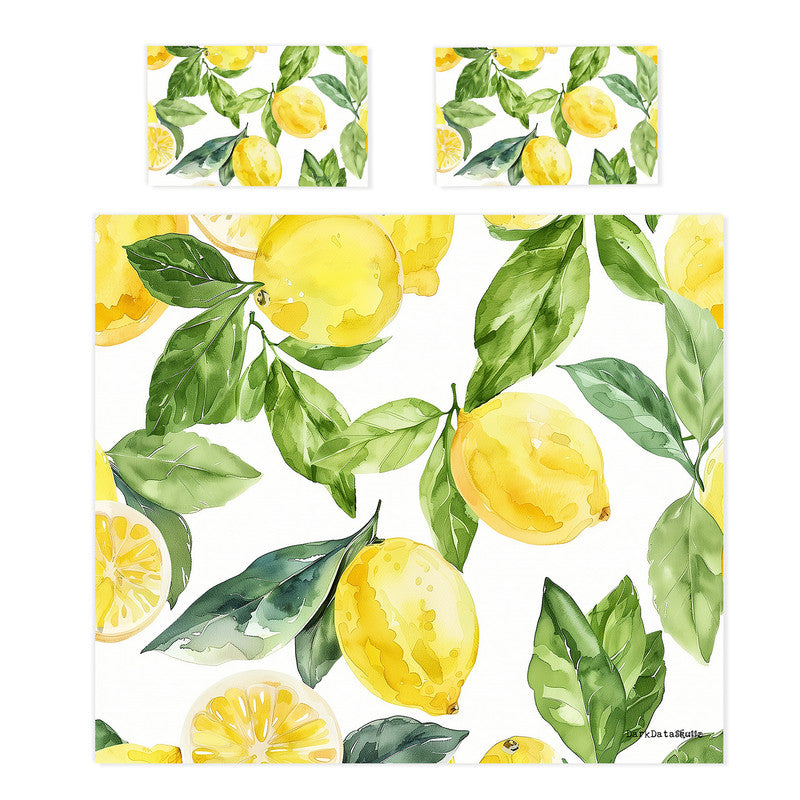 Lemons Duvet Cover Set by Wikus Schalkwyk