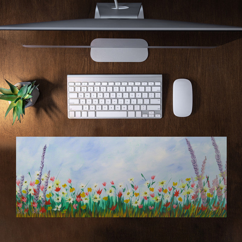 Lente Blomme Desk Pad by Wikus Hattingh