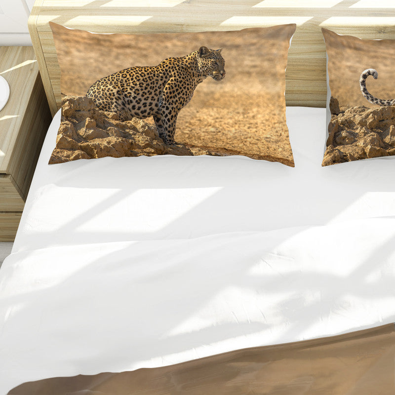 Leopard Stare Duvet Cover Set by Fanie Heymans