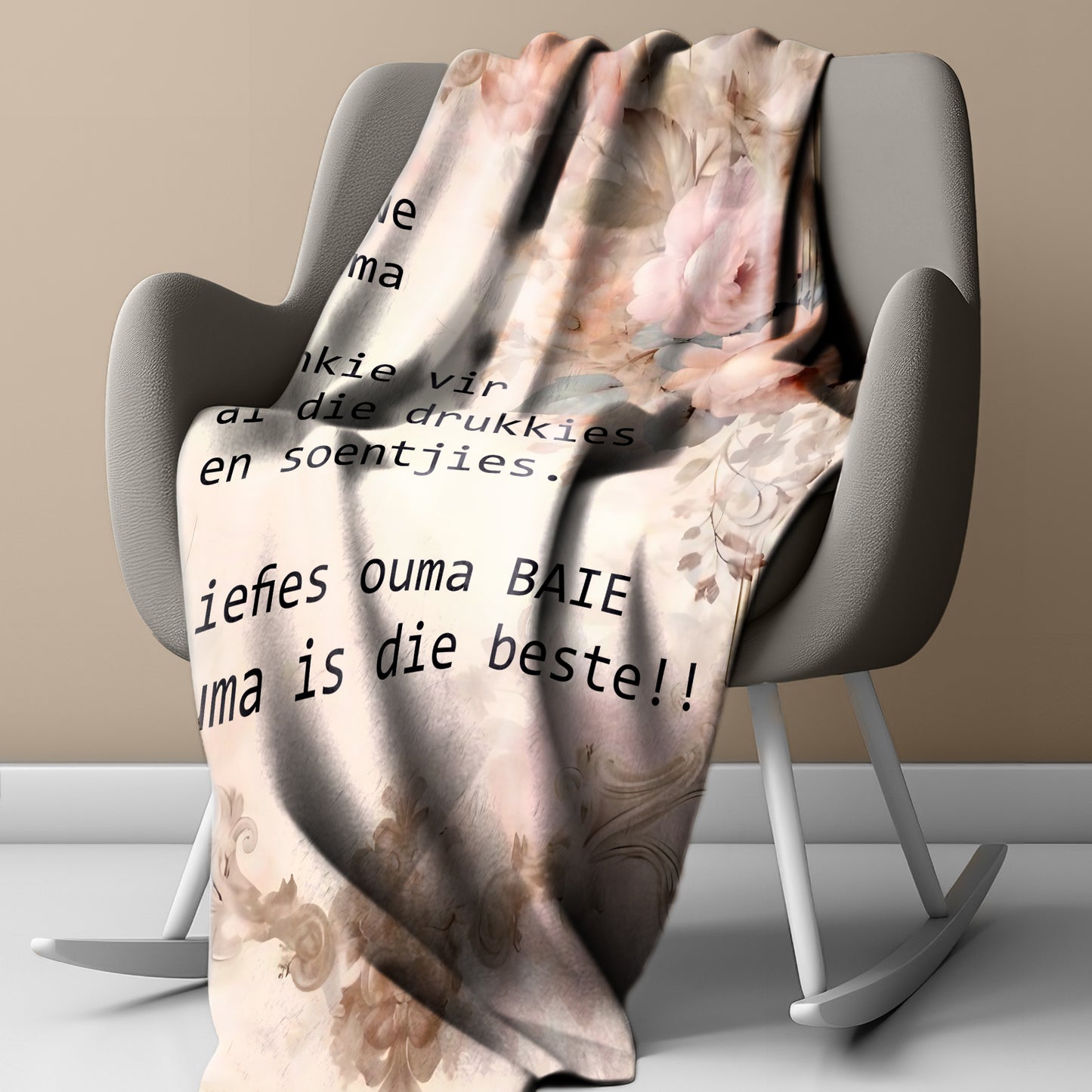 Lief Vir Jou Ouma Light Weight Fleece Blanket