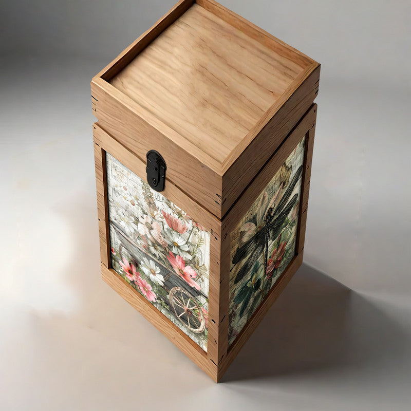 Life Memories of Catching Bugs in the Flower Field Decoupage A3