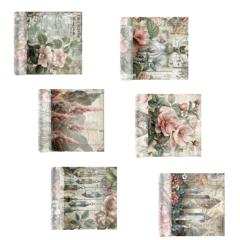 Life Memories of Crystal Roses Decoupage A4 A5 & A4