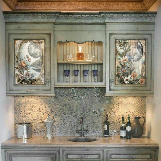 Life Memories of Floral Mirrors Decoupage A3