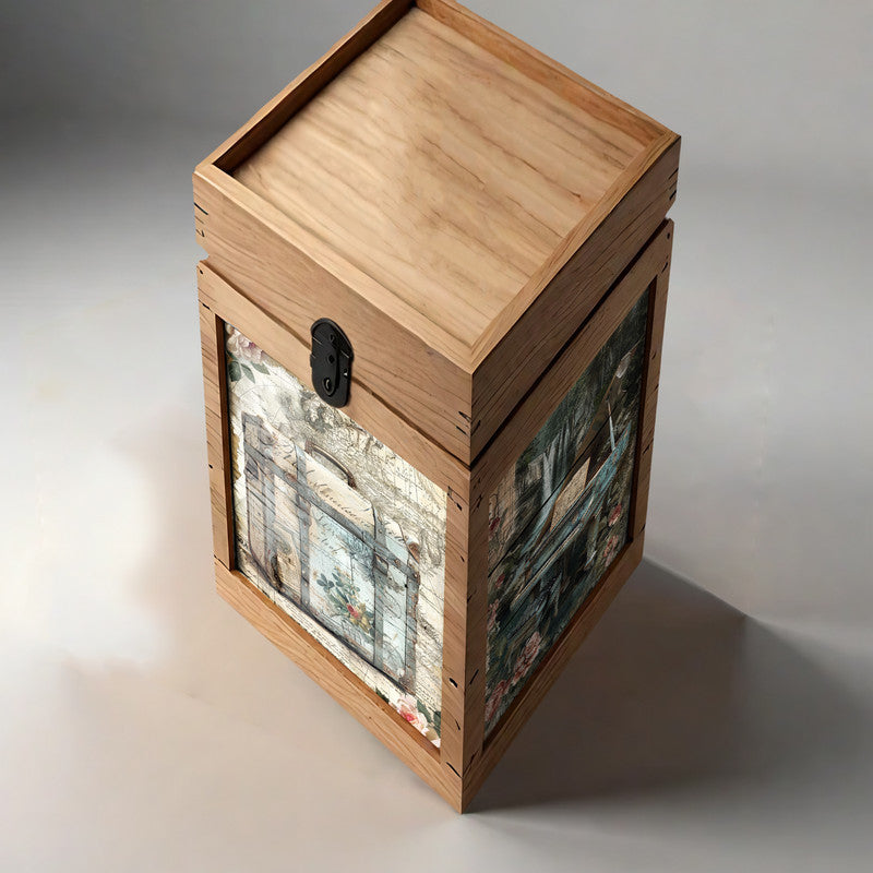 Life Memories of the Traveling Musician Decoupage A3