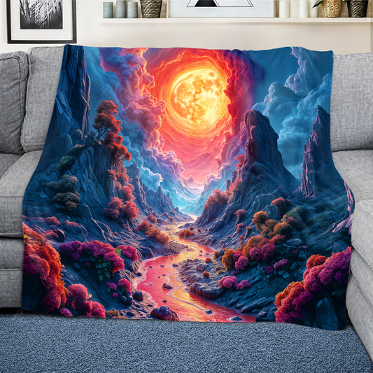 Life On Mars Light Weight Fleece Blanket
